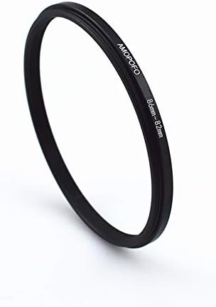 86mm to 82mm Step-Down Rings Lens Filters Ring Compatible with UV,ND,CPL,Made of CNC Machined Metal with Matte Black Electroplated Finish,All 86mm Camera Lenses & 82mm Accessories