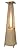 Hiland HLDSO1-GTSS 91-Inch Tall Quartz Glass Tube Heater - Silver