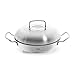 Produktbild Fissler Original-Profi Collection/Edelstahl-Servierpfanne rund (2 L, Ø 24 cm) mit Hochraum-Deckel, novogrill Bratfläche, Innenskalierung - Induktion, 084-388-24-000/0, Silber
