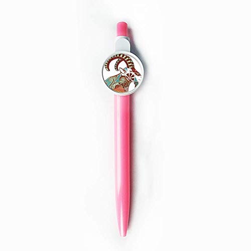 Stylo à bille Capricorne constellation zodiaque bleu rétractable écriture papeterie