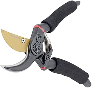 TOOLTENG Garden Bypass Pruning Shears, Heavy-Duty Garden Clippers, Tree Ttrimmers and Rose Pruning Shears, Multipurpose Garden Shears for Gardening, Arboriculture & Plant Nurseries (Black)