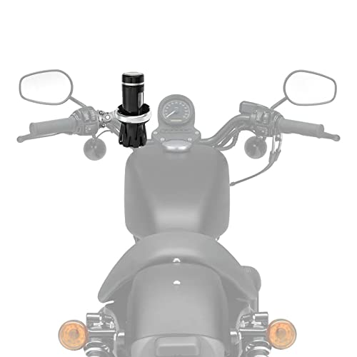 Image of 1''Handlebar Rider Cup Holder,Drink Holder w /Mount for Harley Sportster Softail Dyna Touring Street Glide Road King Road Glide Electra Glide Big Twin XL Twin Cam Clutch or Brake Perch