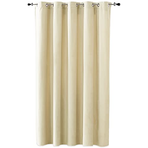 Duffi - Cortina Opaca con Ojales Metalicos. Cortinas Habitacion, Cortina Comedor, Cortinas Salon y Dormitorio. Confeccionada. Efecto Oscurante. 1 Pieza Larga. Color Natural. 300 x 260 cm