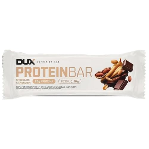 Protein Bar - 12 Unidades 60g Chocolate Com Amendoim - Dux Nutrition