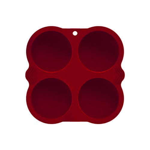 Molde de Silicone, Ozgkee 4 Cavidades SemiciRClo Molde de Silicone para Bolo Muffin Molde de Cozimen
