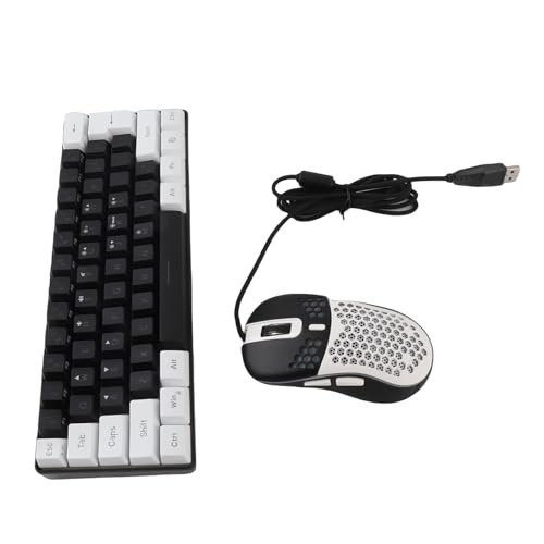 Clavier de jeu rétroéclairé RVB avec souris Domary cadre blanc