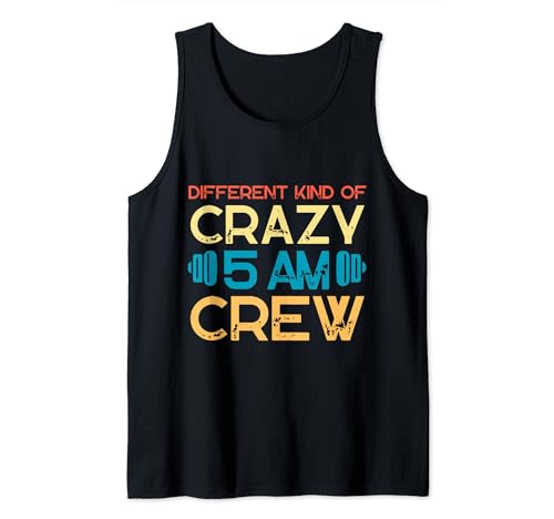 Workout Squad 5 AM Crew Funny Gym Quote Camiseta sin Mangas
