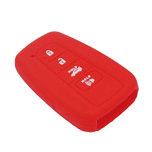Funda de silicona para llave Toyota Highlander Corolla carcasa mando coche 4 botones 7
