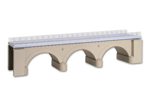 Kibri HO Scale Stone Elbow Bridge - Single Track 13-5/8 x 3-3/16 x 2-3/4" 34 x 8 x 6.8cm