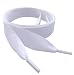 Pimp My Shoes, Adults White Satin Ribbon Shoelaces / Shoe Strings to Fit Adult Converse Lo's sneakers US Sizes 5 to 10