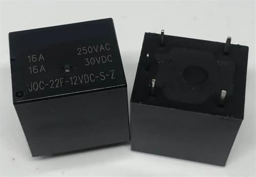 Relé JQC-22F-12VDC-SZ de 5 pines y 16A para control de circuitos