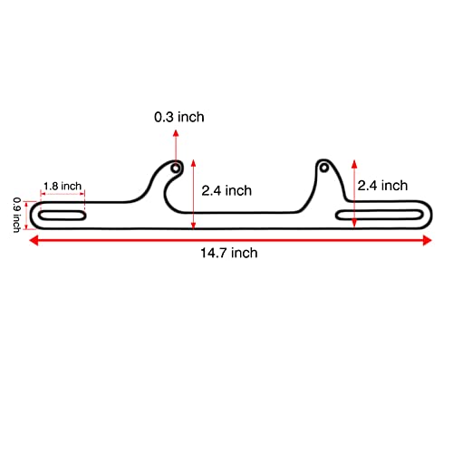 Top10 Racing Throttle Cable Bracket, Billet Aluminum Carburetor Bracket With Dual Return Springs Compatible With 4500 Series Carburetor (Black) #TOP4