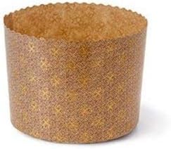 Generico Stampi Monouso per Panettone Alto da 1 kg, Carta