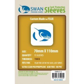 Amazon.com: Swan Premium Card Sleeves (70x110mm) - 75 Pack, Thick Sleeves