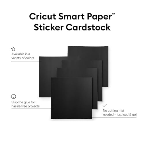Papier autocollant Cricut Smart Paper noir pour découpe nette - 2
