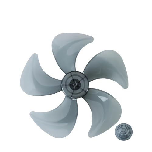 Cuchillas de ventilador de plástico para el hogar con cubierta de tuerca de repuesto para ventiladores de pedestal, 12/14/16/18 pulgadas
