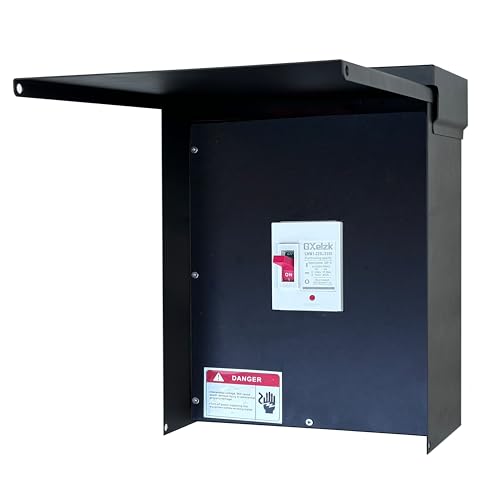 200 Amp Outdoor Circuit Breaker Enclosure, Main Combination with AC 200A Main Circuit Breaker Load Center 120V/240V, IP65 Waterproof