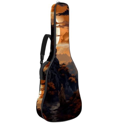 Étui guitare 33 étanche en tissu Oxford et éponge épaisse château