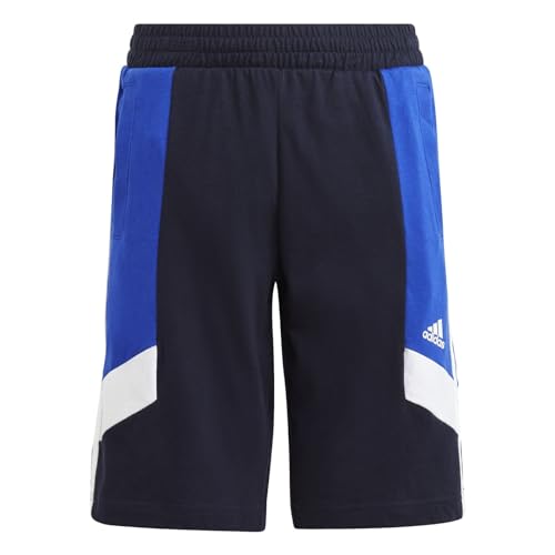 Adidas Unisex Kinder Shorts (1/2) U 3S Cb Short, Legend Ink/Semi Lucid Blue/White, IC5631, 128