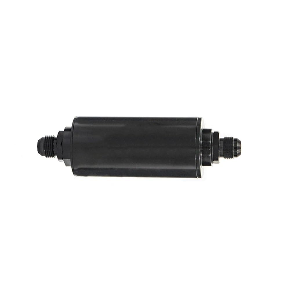 Filtro de Combustible Diésel Filtro de combustible 2 pulgadas, filtro acero inoxidable E85 con elemento 100 micras, accesorios adaptadores AN6 AN8 AN10 9MM Filtro de combustible(RFFS-AN8-BK)