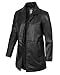 WD Distressed Brown Leather Long Coat For Men (XL)