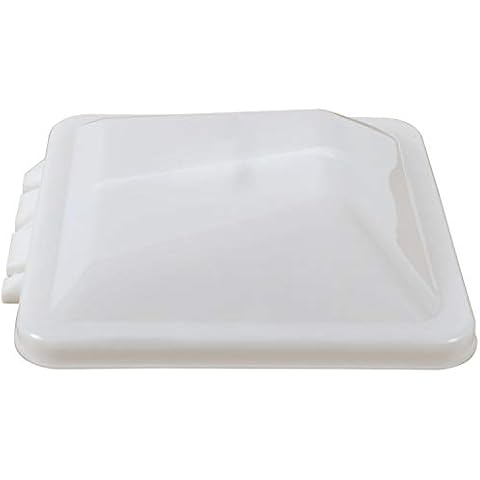 Ventline BVD0449-A01-20 Wedge Shape Vent Cover 14" x 14" for Ventadome RV Roof Vents - White Cover