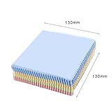 Microfibre Cleaning Cloth Glasses Cleaning Cloth Sunglasses Cleaning Cloth Camera Lens Cleaning Cloth for Glasses Sunglasses Camera Lens CDs DVDs Pdas Computer Screens 14cm x 14cm Pack of 10 - Image 3