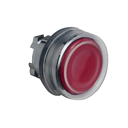 Cabeza puls.goma transp.rojo bouton de commande mécanique hermétique IP65 couleur rouge