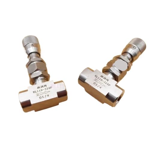 Vanne de régulation de débit WL11H-320P en inox G 1/8 avec filetage de précision robuste