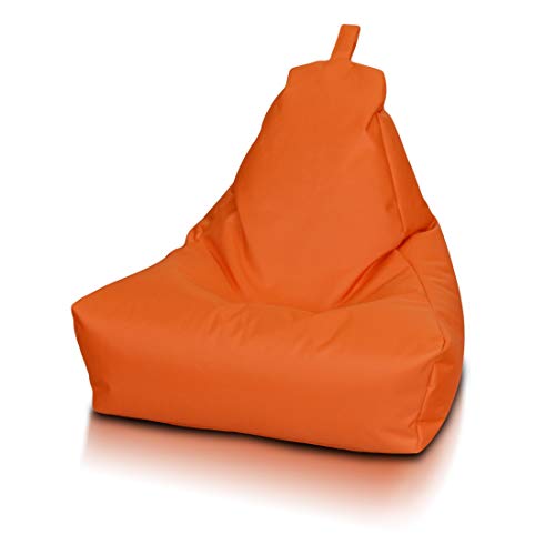 Ecopuf Keiko S Sitzsack - Outdoor und Indoor Bean-Bag aus Polyester mit Anti-Verlust Reißverschluss - 75x70 cm