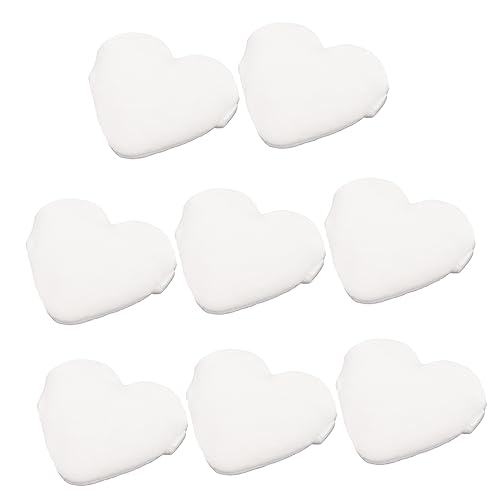WEKADRIN 8 Piezas Borlas De Polvos Forma De Corazón De Borlas De Maquillaje Para Polvos Sueltos Para Maquillaje