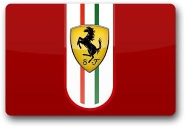 SENL Ferrari Logo Doormat (23.6"x15.7") Doormat Floor Mat Indoor/Outdoor Mats