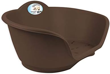 YöL Extra Large pet bed dog beds heavy duty waterproof re-usable plastic - Brown X-Large