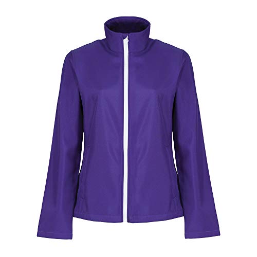 Image of Regatta Professional Womens Ablaze Printable Softshell Jacket, Purple/Black, 18 EU
