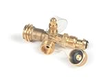 Camco 59113 Propane Brass Tee with 4 Port