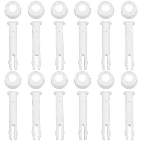 12 Pezzi Perni per Giunti Piscina Intex con Guarnizioni in Gomma, 6cm Perni di Collegamento per Piscine a Telaio Metallico Circolare, Ricambi per Piscina Fuori Terra, Plastica ABS Resistente