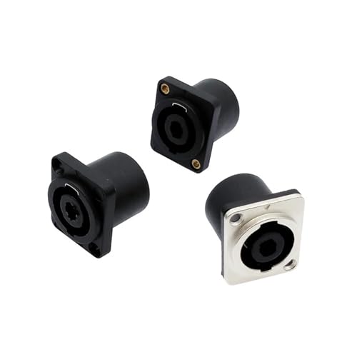 Conectores Speakon chasis tipo D con carcasa resistente para sonido 3