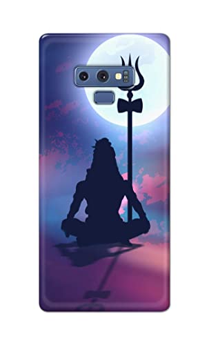 Image of Printed Hard Back Cover Case for Samsung Galaxy Note 9 Back Cover (Lord Shiva) -702