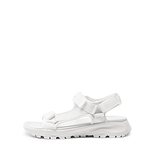 DREAM PAIRS Womens Sandals, Light Weight Hiking Sandals for Women, Comfortable Athletic Quick-Drying Walking Water Sandals With Hook And Loop Straps,Size 10,White,SDSA2320W