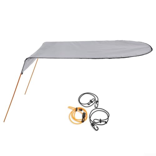 Sun Shade Canopy for Kayak Canoe Waterproof Awning Top Cover UV Protection Lightweight Portable Shelter 125x80x65cm Oxford Fabric Easy Setup Single Pe