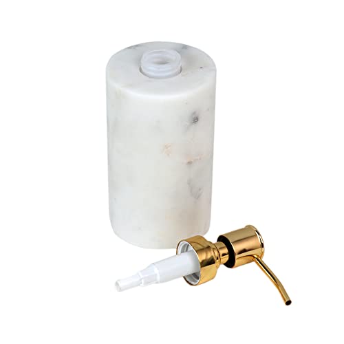 Image of NikkisPride Handmade Marble Soap Dispenser luxery Bathroom Accessory Series (White)
