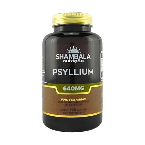 Psyllium 120 Cápsulas 650 Mg, Fibras Solúveis 100% Natural