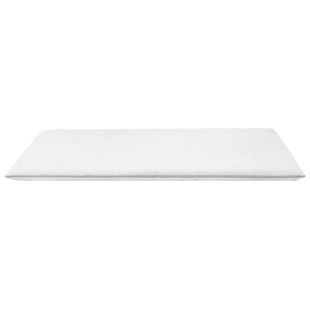 Cubrecolchón de 80 x 200 cm transpirable con espuma viscoelástica de 6 cm, funda lavable, impermeable, antideslizante, higiénico, para dormitorio, cama de invitados, protector de colchón