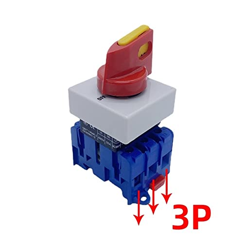 Interruptor aislador montado en carril DIN YMD11-C de 3 polos y 63 amperios 2