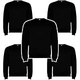TARIF Paquete Sudadera Clasica Roly (FR/ES, Letras, L, Regular, Regular, 5, Negro)