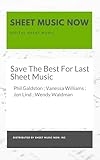 Save The Best For Last Sheet Music