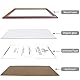 Houstimi Bilderrahmen A3 Holz Braun Zertifikat Rahmen 2er-Pack 29,7x42 cm Dokumentenrahmen Picture Frame A3 Fotorahmen Bio-Acrylglas Posterrahmen Foto Display