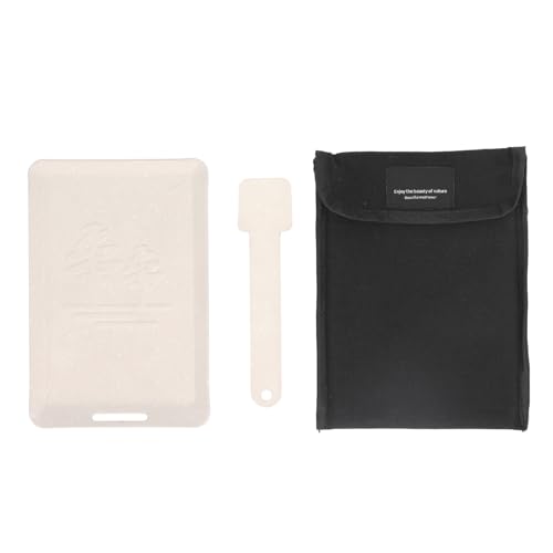 Segrehy Padella rettangolare antiaderente Mini padella per griglia in ferro Piccolo barbecue all'aperto Campeggio Pesca Leggero Portatile Durevole Facile da pulire Riscaldamento rapido (Beige)