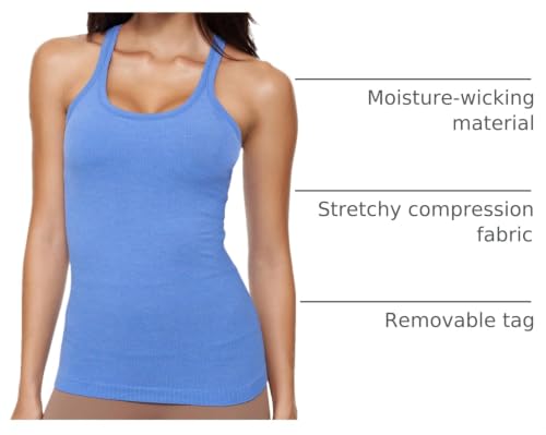 Image of sphinx cat Yoga Racerback Tank Top for Women with Built in Bra,Women's Padded Sports Bra Fitness Workout Running Shirts