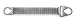 Lift-All 4T110X6 Rough Neck Wire Mesh Sling, Type 1, 10ga Wire Gage Construction, 4